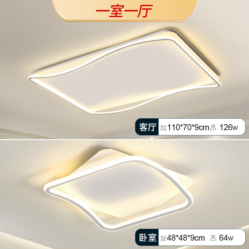 Full Spectrum Ceiling Light Bedroom Light Minimalist Rectangle Modern Simple Nordic Lighting Home Zhongshan Living Room Main Light