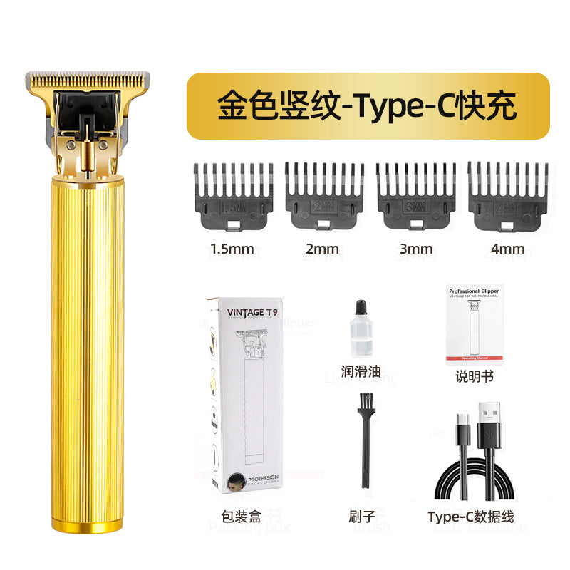 exclusive personalized electric hairdressing machine, oil head electric hair clipper, hair salon engraving, for home fast charging hairdressing clipper