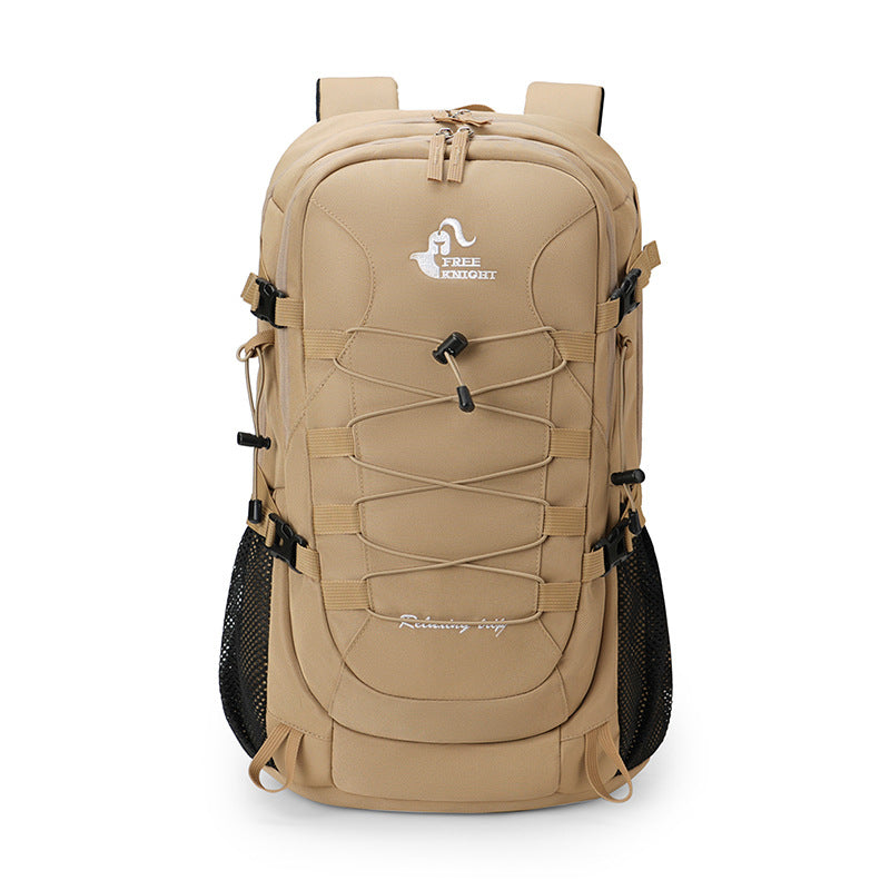 Cross-border mountaineering bag 40L waterproof Oxford cloth mountaineering bag, men's and women's outdoor sports backpack with rain cover