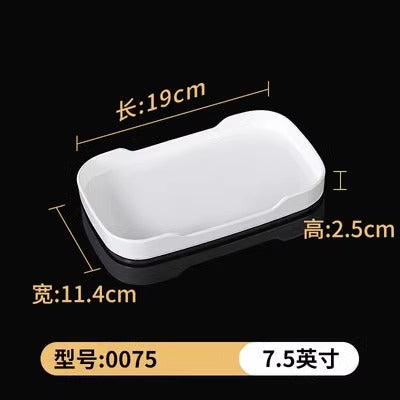 Fat beef plate melamine hotpot restaurant buffet plate tableware barbecue plate commercial side dish dish lettuce bucket haidilao