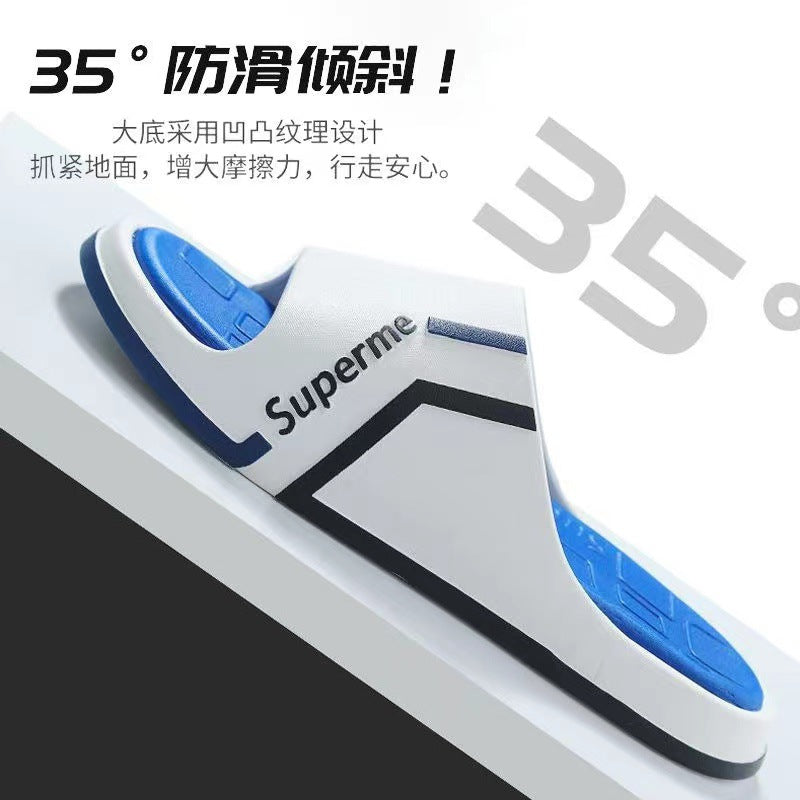 New arrival shit-feeling slippers for men, summer home indoor and outdoor non-slip bath casual flip-flops, outdoor sandals, wholesale