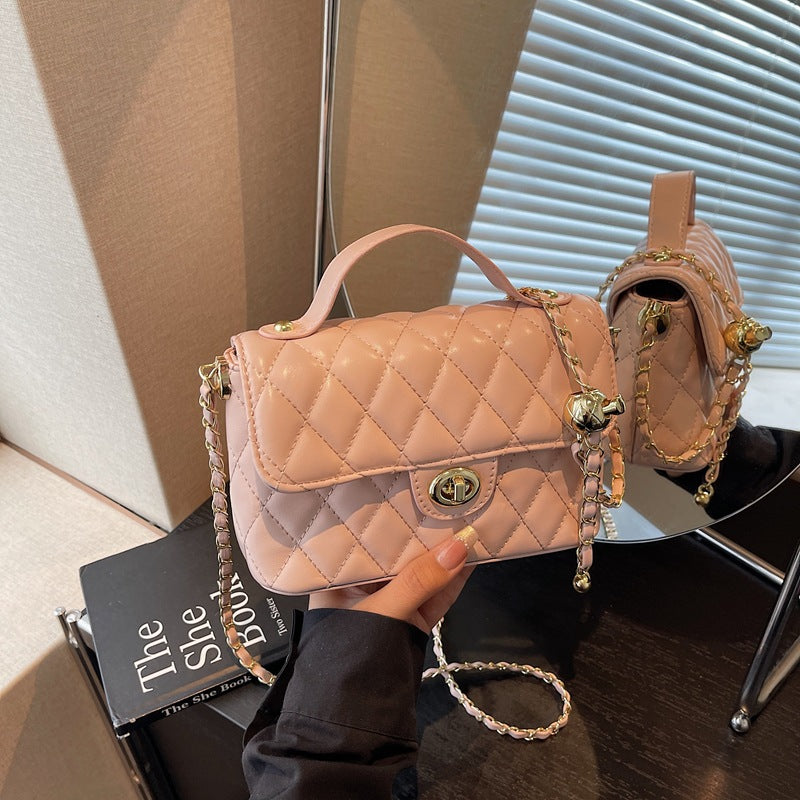 Cross-border foreign style rhombus small bag women's 2025 new fashionable versatile small square bag summer niche shoulder messenger bag