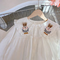 new arrivalpure cottongirlsshirtshirtspring & falllong sleevesstereo rabbit doll collar lace style princess shirt