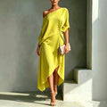 european and american cross-border  independent station new arrivalelegantelegancenormcore cotton and linen women's sleeveless dress