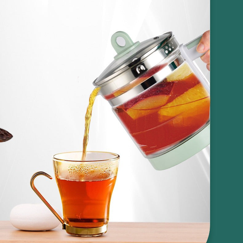 Multifunctional mini electric kettle for home use - automatic, thickened glass, perfect for brewing herbal teas, 1.8l - cross-border e-commerce