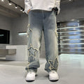Boys' jeans: new retro straight-leg, versatile wide-leg pants - trendy american-style loose fit long trousers for spring and autumn. stylish and cool
