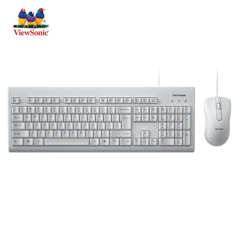 Viewsonic 1251 business office keyboard and mouse suitwhite computer all-in-one keyboard and mouse suit