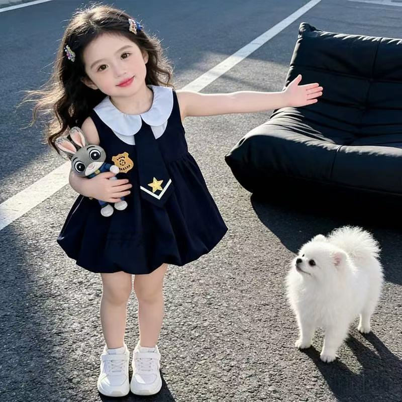 Summer super cute baby girl baby clothes one-piece skirt summer dress style outwear