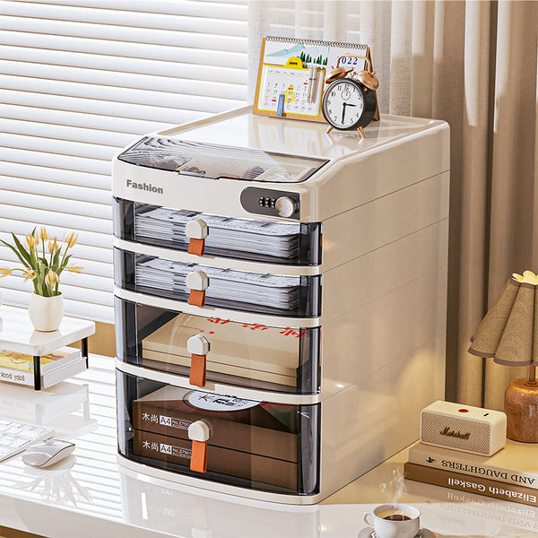 Xinle drawer type desktop password cabinet bedroom valuables storage box storage privacy document storage cabinet