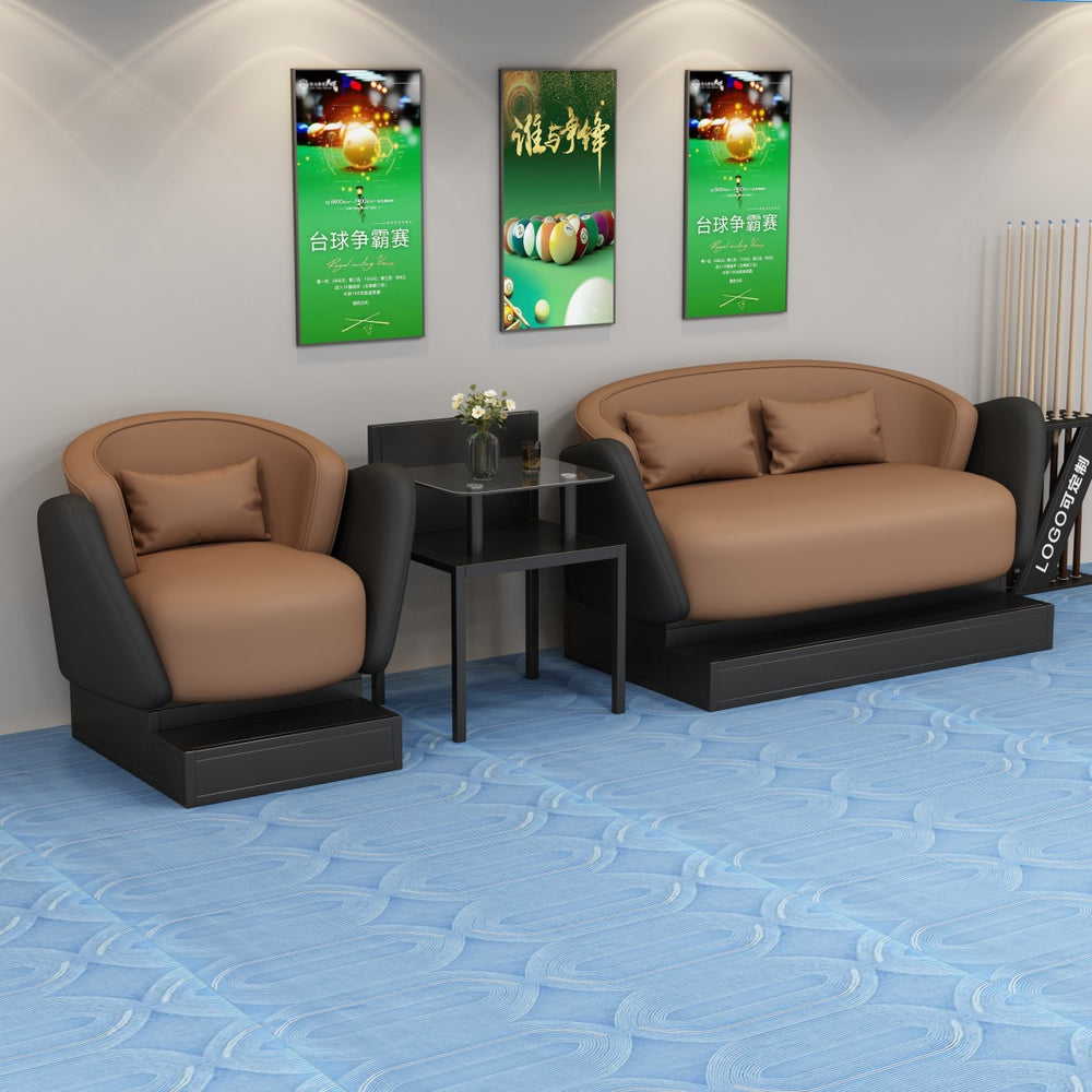 Gaming chair billiard hall sofa rest area special sofa for watching the game sofa and coffee table combination for billiard room