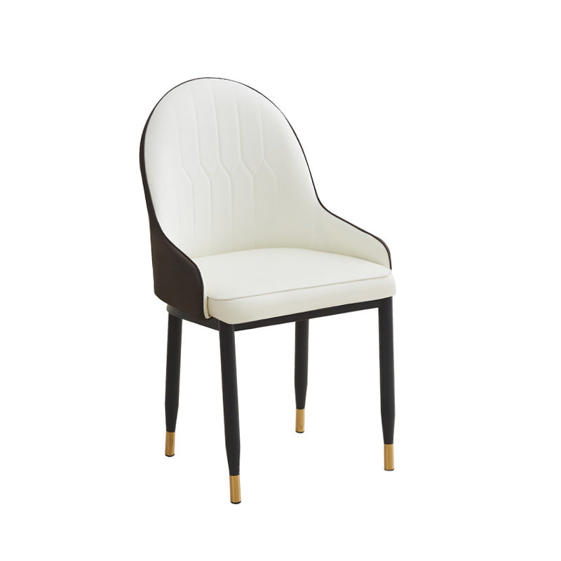 Luxury high-end chair, home leather stool, modern minimalist nordic dining chair, home living room hotel dining chair