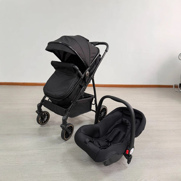 High landscape children's trolley basket removable stroller trolley can sit and lie down lightweight folding umbrella cart