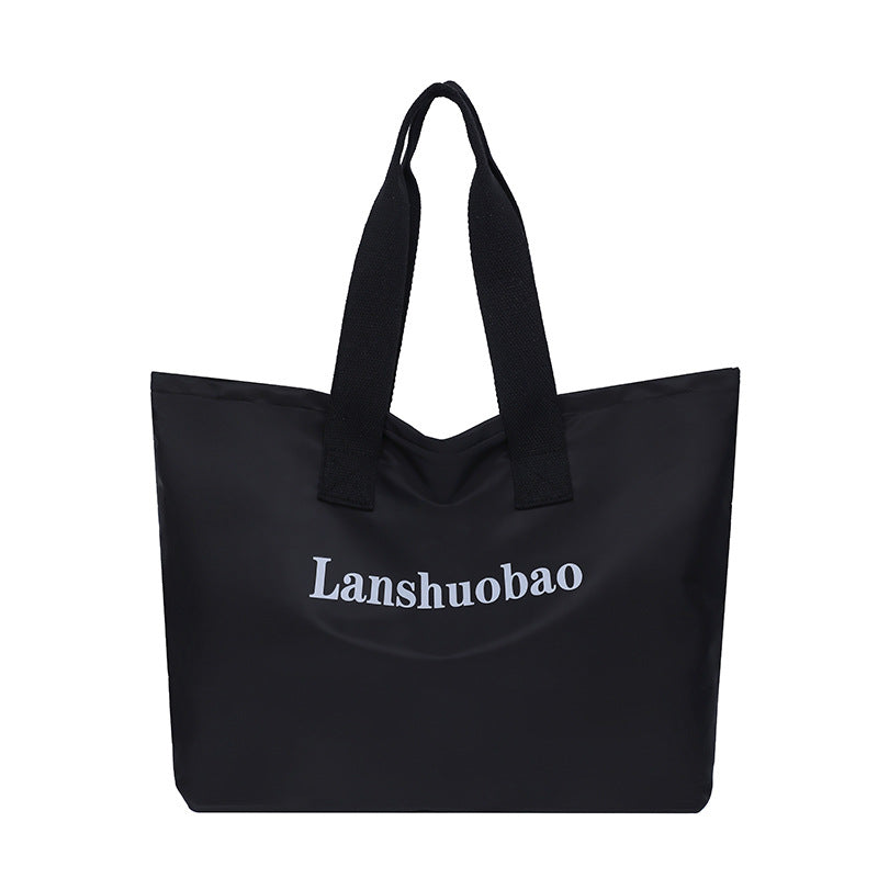 2025 new large capacity women's shoulder bag fashionable versatile handbag simple tote bag mom bag commuter bag