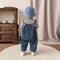Autumn baby suspender suit jumpsuit new arrival baby denim one-year-old overalls two-piece set outing suspender set