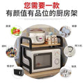 Microwave oven rack kitchen countertop organizer household storage shelf double layer oven shelf desktop spice rack