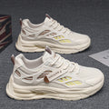 2025 spring new men's breathable mesh sneakers - trendy, versatile chunky sole athletic shoes - casual dad shoes