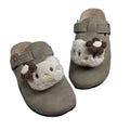 Family birkenstock outwear2025 spring autumcute cartoon big childrenkids birkenstock shoes toe outwear half slippers women