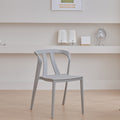 Scandinavian plastic chair balcony courtyard popular dining table and chair thickened dining chair stackable casual backrest stoolaccessible luxury
