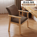 Dining chair solid wood for home single modern casual computer chair study sedentary casual entertainment mahjong chair office chair