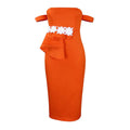D256 banquet dress  summer new arrival: elegant, sexy, strapless, off-the-shoulder, socialite-style, cross-border fashion dress (us/eu)
