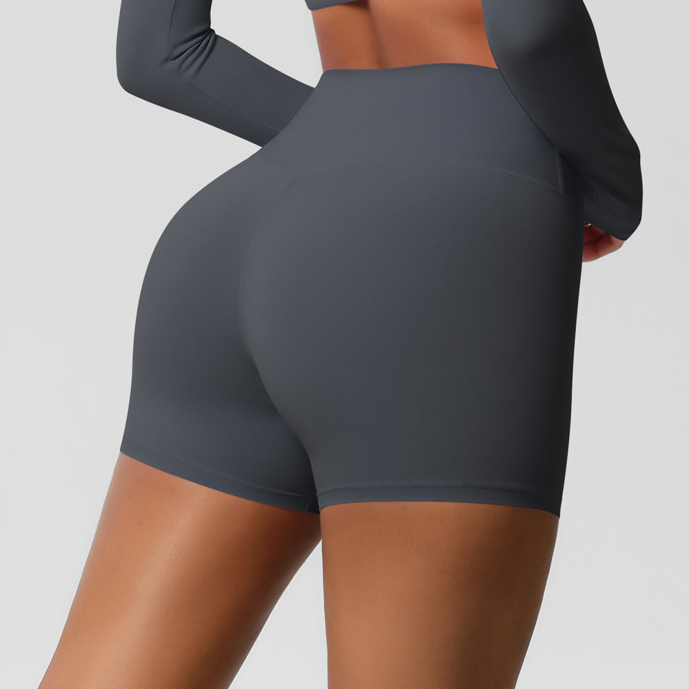 High-waisted, barely-there yoga shorts designed to lift your booty, flatten your tummy, and keep you supported. these quick-drying, breathable, form-fitting shorts are perfect for running, fitness, and any workout