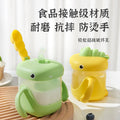 Kids' milk cup water bottle with measuring scale, straw, spill-proof, heat-resistant, infant and toddler training cup, home use