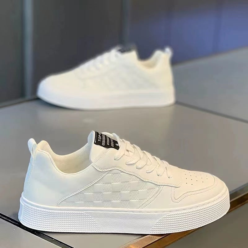 Panda color men's shoes autum breathable live broadcast men's sneakers casual leather shoes white shoes trendy shoes men's wholesale