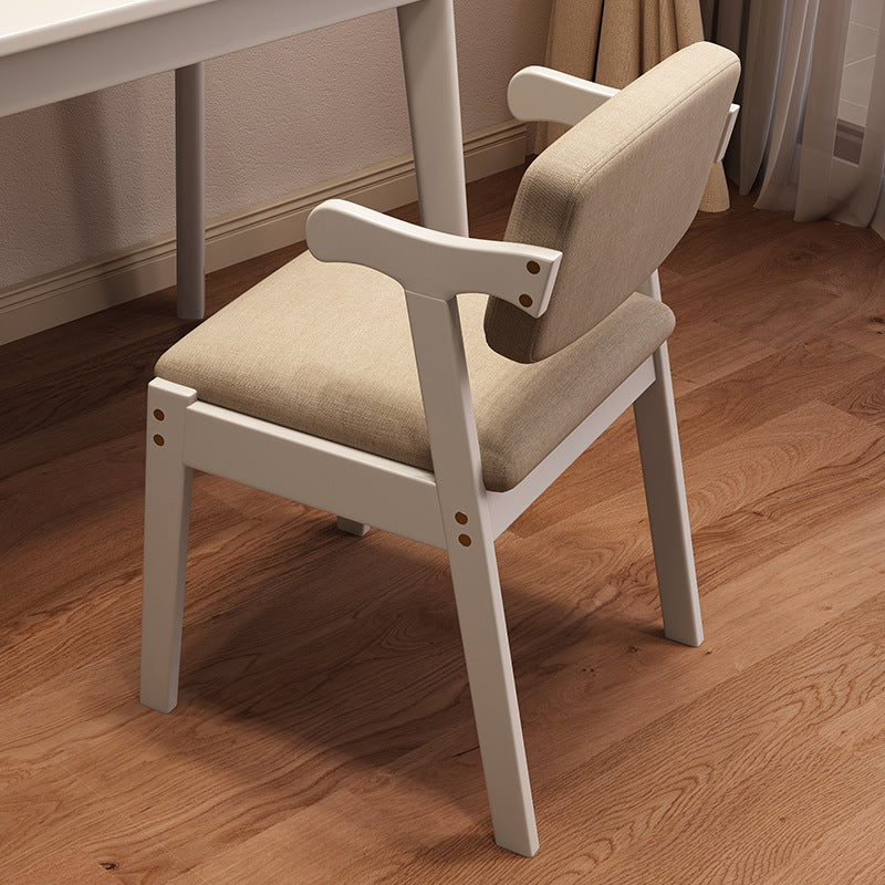 Solid wood dining chair for home desk chair oak study chair backrest stool modern casual restaurant ins style z-shaped chair