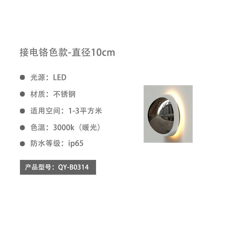 Outdoor wall light waterproof courtyard lamp villa garden decorative wall sconce balcony walkway light modern stainless steel wall lamp