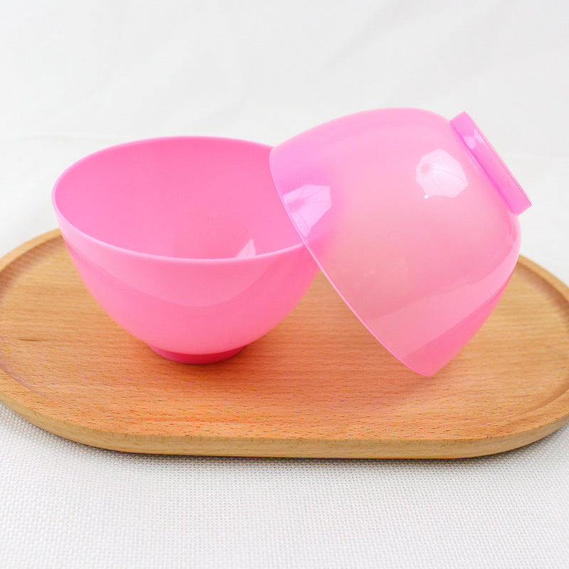 Beauty tools mask bowl soft plastic mask stick beauty bowl beauty hair soft mask cosmetics suit skin care