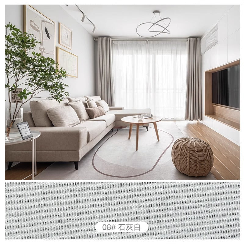 Japanese style thickened full blackout cotton and linen curtains blackout and heat insulation curtain cloth living room bedroom hotel shaoxing curtain wholesale