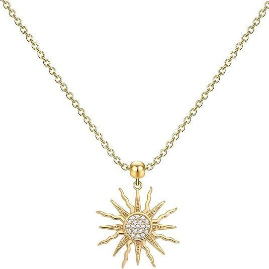 Source manufacturer fashiontrendydir jewelry accessories 14k gold color-preserving diamond necklace pendant pendant diamond heart-shaped