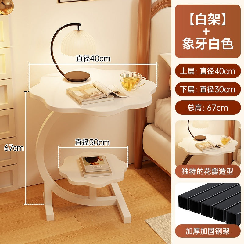 Simple bedroom bedside cabinet solid wood for home storage rack bedroom bedside cabinet replacement living room small side table assembly