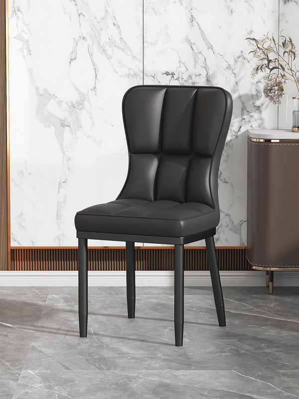 Scandinavian modern casual dining table and chairsaccessible luxury dining chairfor home soft bag casual restaurant back chair commercial hotel stool