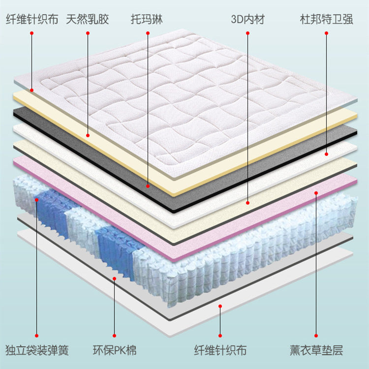 Simmons natural latex mattress 1.8m, independent pocket spring, bedroom home use, 28cm thick, five-star hotel grade
