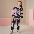 Kids' hoodie set, a cross-border bestseller featuring 67 elements, trendy 3d digital print fashion hoodie set for girls