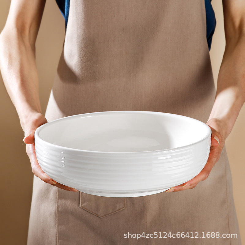 Wholesale for home large soup bowl extra large gold rim pickled fish large bowl ceramic large bowl boiled fish bowl large soup bowl
