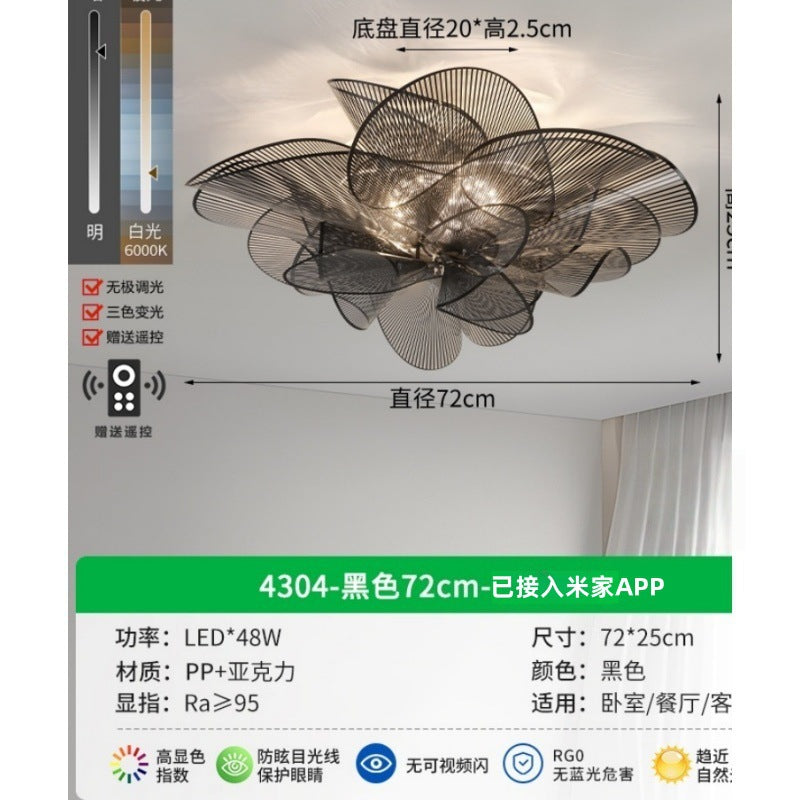 Circle of Light Bedroom Light New Light Luxury Modern Simplicity Nordic Premium Children's Room Flower Lighting E