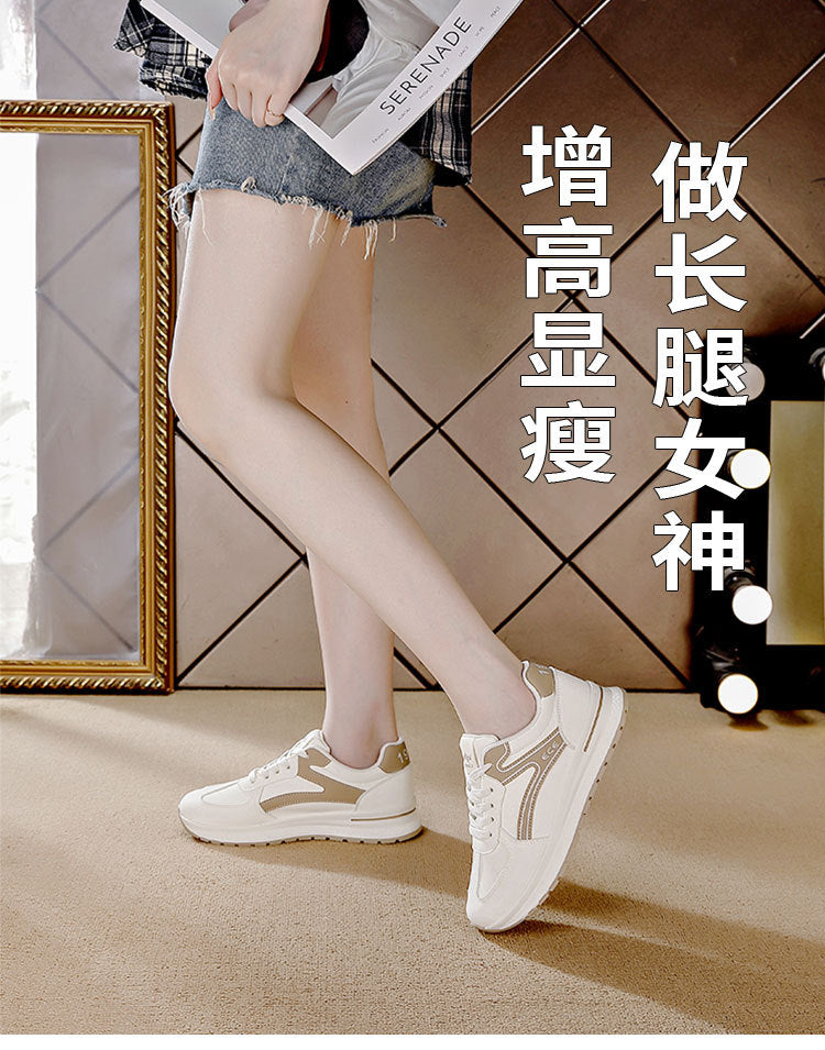 plus size flat sneakers, white canvas shoes, lightweight soft sole non-slip women's autumn skate shoes, casual sneakers for women
