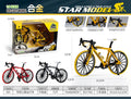 Export-specific 1:8 scale alloy bicycle model - mini foldable alloy mountain bike toy ornament