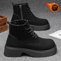 2025winternew arrival high-top men's shoes boots height-increasing menfleece-linedthickenedheattech cotton shoes easiest for match rhubarb boots
