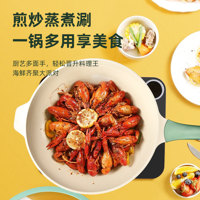 Accessible luxuryfor homefrying pannon-stick pankitchen cooking paninduction cookerneutral potflat bottom non-stick pan