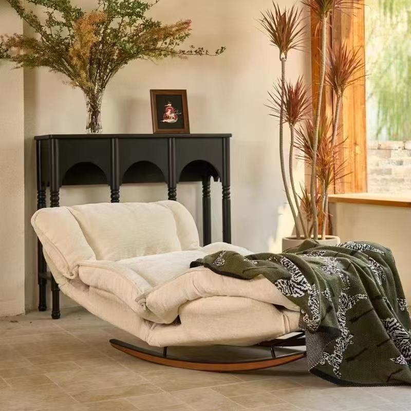 Lazy sofa chair rocking recliner adjustable single sofa chair for home casual chair balcony rocking chair not tired after sitting for a long time