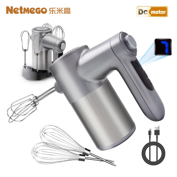 Wireless portable 7-speed electric egg beater, charging, household mixer, egg beater charging, mixing