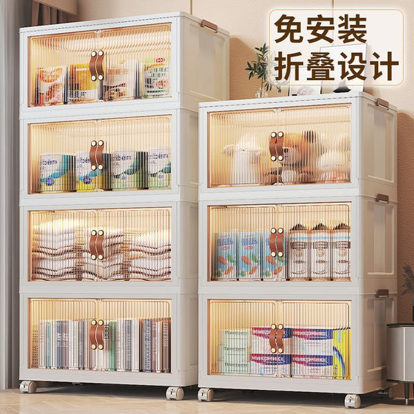 Storage Cabinet Folding Storage Box Household Toy Cabinet Locker Snack Cabinet Locker Organizing Box Kitchen Wholesale