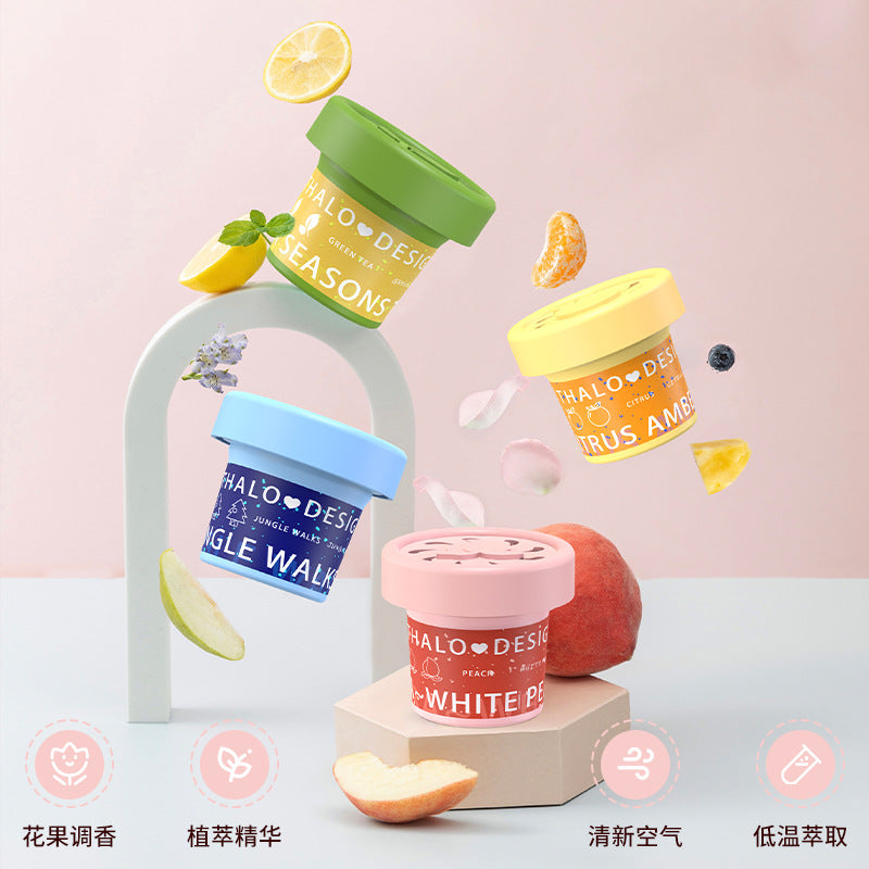 Car air freshener 2024 new trendy car interior use women's high-end odor eliminating solid balm dropshipping