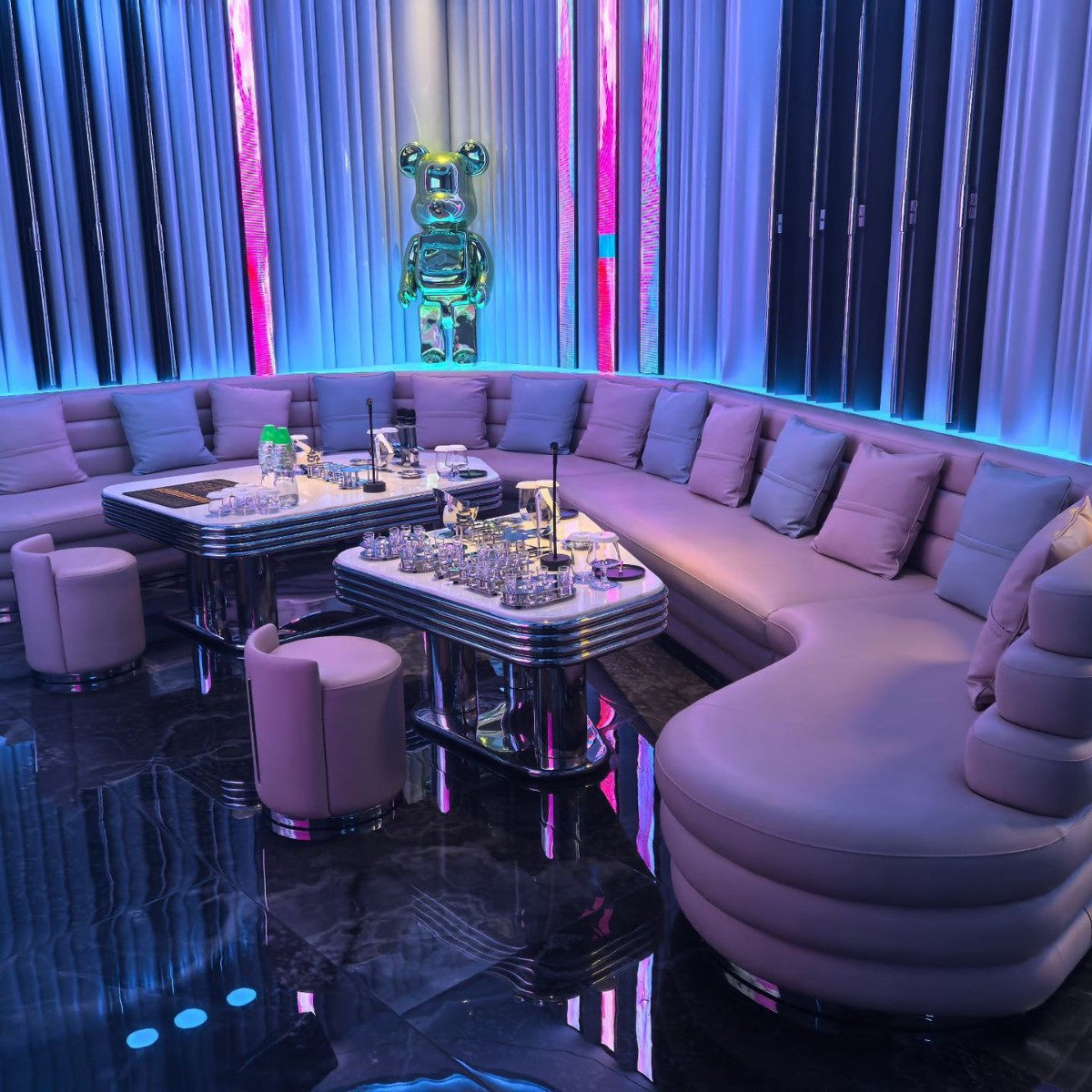 Customized bar ktv special luminous coffee table light luxury night club box party room booth ktv coffee table customization