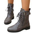 fall and winter roman women's boots cross strap round toe knee socks boots plus sizeflatsstudsbootscasualeasiest for match