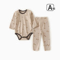 Baby bodysuit & pants two-piece set - autumn/winter cotton loungewear for boys & girls