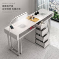 Widened 45cm nail table and chair set - special offer! economical single/double, light luxury, multi-functional, odorless, carbon steel with baked enamel finish